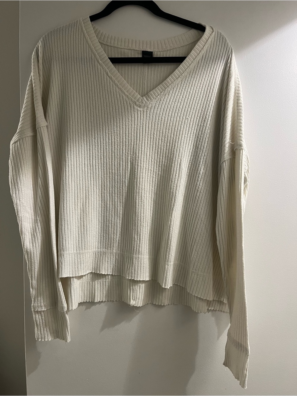 Off Shoulder Rib Sweater